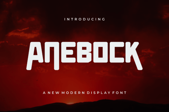 Anebock: A Bold Display Typeface for Modern Marketing
