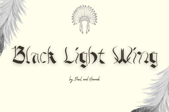 Black Light Wing: A Font That Elevates Your Brand