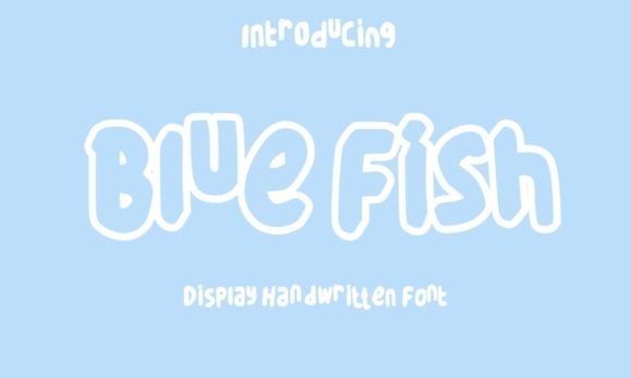 Blue Fish Font: A Playful Display Typeface for Editorial Design