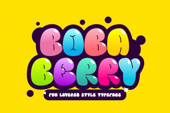 Boba Berry: A 3D Balloon Display Font Built for Scroll-Stopping Campaigns