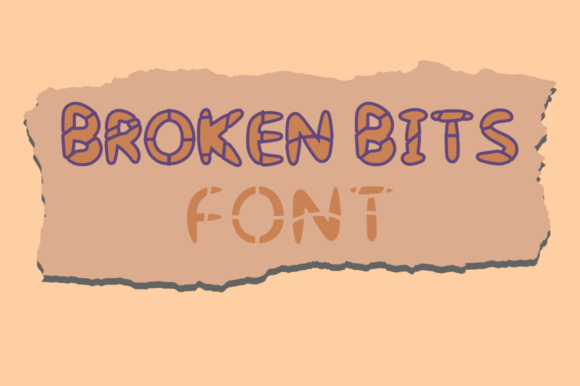 Broken Bits Font: A Fractured Typeface for Bold Editorial Design