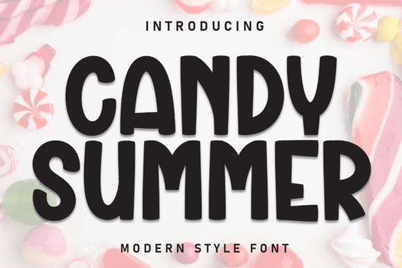 Candy Summer: A Playful Display Font for Handmade Creations