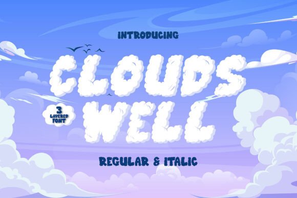 Clouds Well: A Dreamy Font for Handmade Creators
