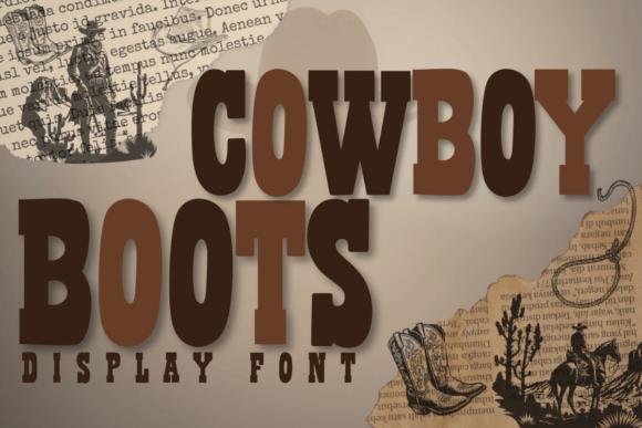 Cowboy Boots Font Review: A Western Display Typeface for Bold Branding