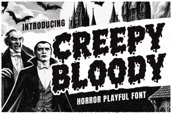 Creepy Bloody: A Playful Horror Font for Small Business Branding