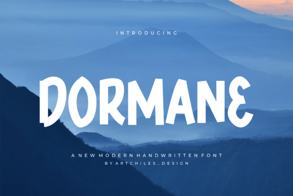Dormane: A Playful Display Font with Editorial Charm