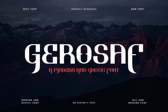 Gerosaf: A Modern Gothic Font for Digital Design