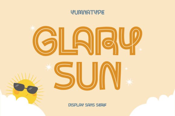 Glary Sun: A Bold Display Font That Elevates Web Design