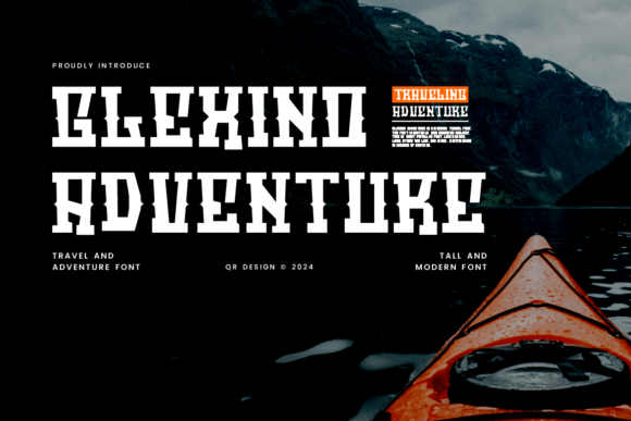 Glexino Adventure: A Bold Display Font for Authentic Branding