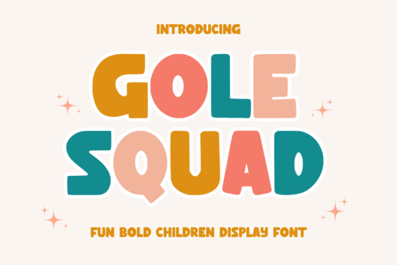 Gole Squad: A Bold Display Font for Handmade Products