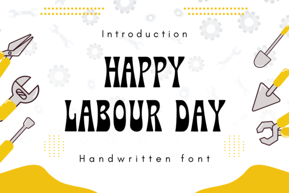 Happy Labor Day Font: A Retro Display Typeface for Web Design