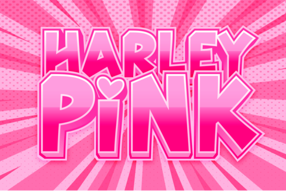 Harley Pink: A Playful Display Font That Captures Attention