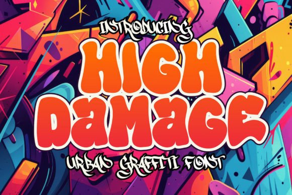 High Damage Font: Urban Attitude for Small Business Branding