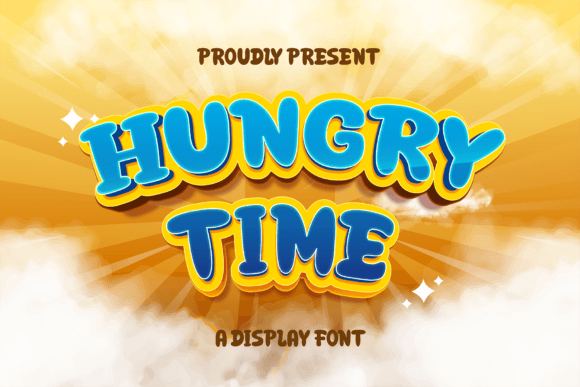 Hungry Time: A Playful Display Font for Small Business Branding