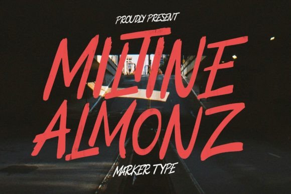 Miltine Almonz: A Bold Display Font for Web Design
