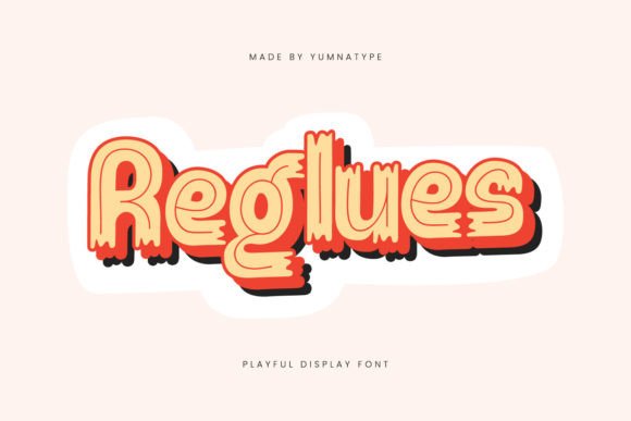Reglues: A Display Font Built for Playful Publishing