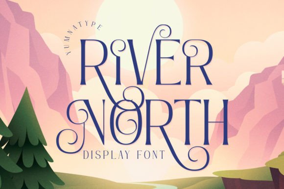 River North: A Modern Display Font for Handmade Products