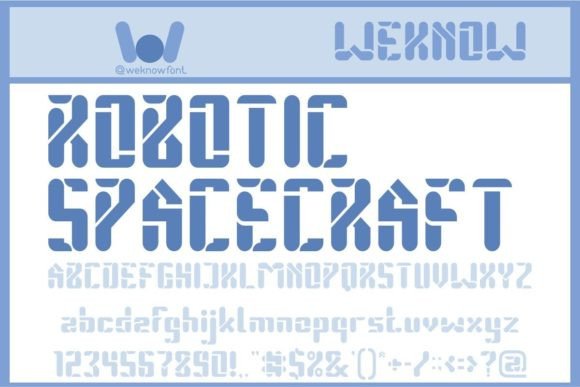 Robotic Spacecraft Font: A Display Typeface for Modern Web Design