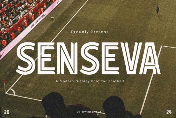 Senseva: A Bold Display Font for Small Business Branding
