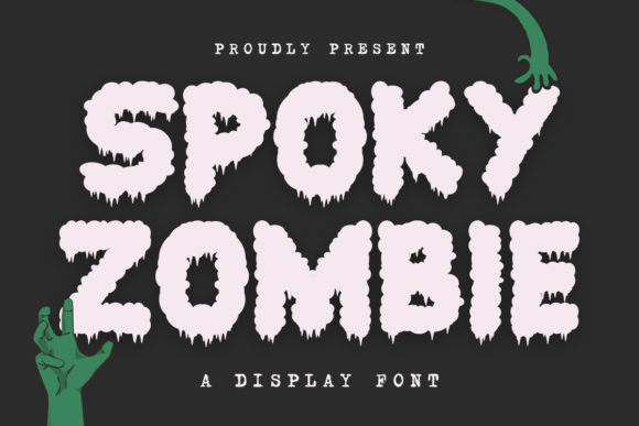 Spoky Zombie: A Bold Display Font for Digital Storytelling