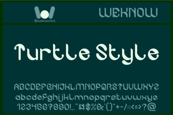 Turtle Style: A Display Font for Editorial Charm