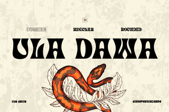Ula Dawa: A Playful Display Font for Modern Web Design