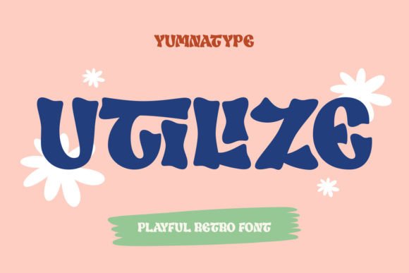 Utilize: A Bold Retro Display Font for Brand Identity