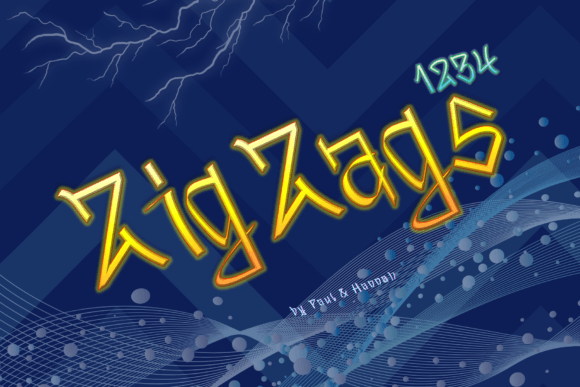 Zigzags 1234: A Display Font That Brings Energy to Campaign Visuals